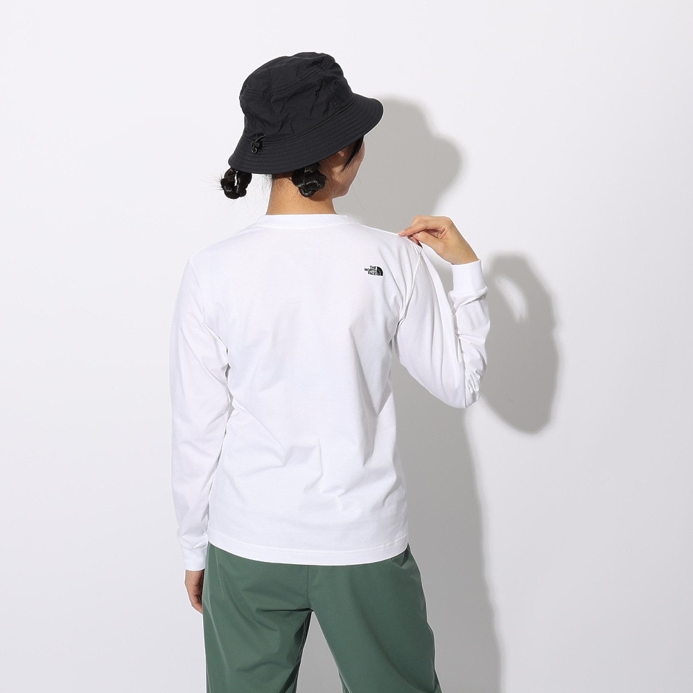 ザ・ノース・フェイス（THE NORTH FACE）（レディース）長袖Tシャツ ロンT ロングスリーブ フラッシュドライヌプシコットン Tシャツ NTW32535 W