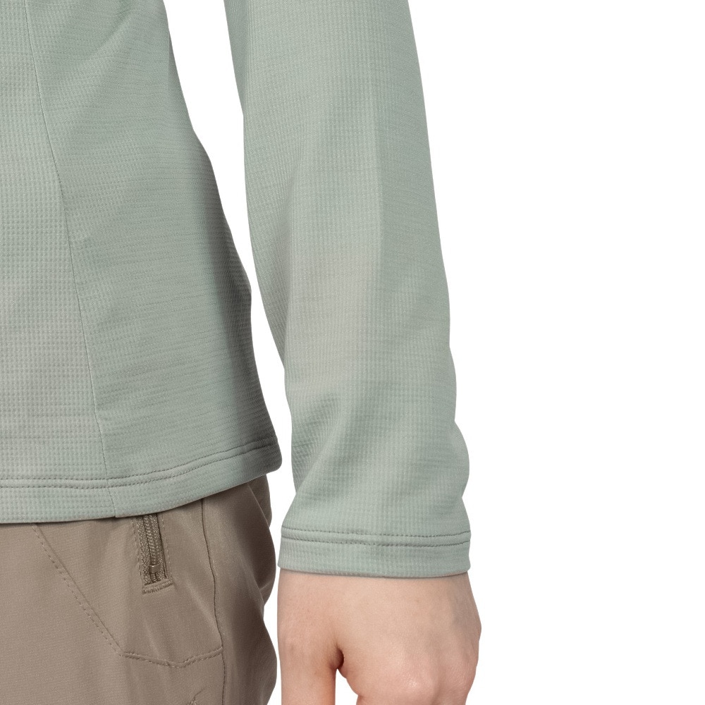 ザ・ノース・フェイス（THE NORTH FACE）（レディース）長袖Tシャツ ロンT フラッシュドライ 3Dジップアップ NTW12201 IG