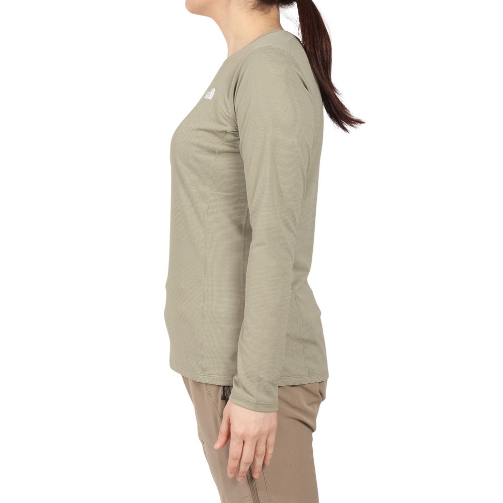 ザ・ノース・フェイス（THE NORTH FACE）（レディース）長袖Tシャツ ロンT フラッシュドライ 3Dクルー NTW12203 CL