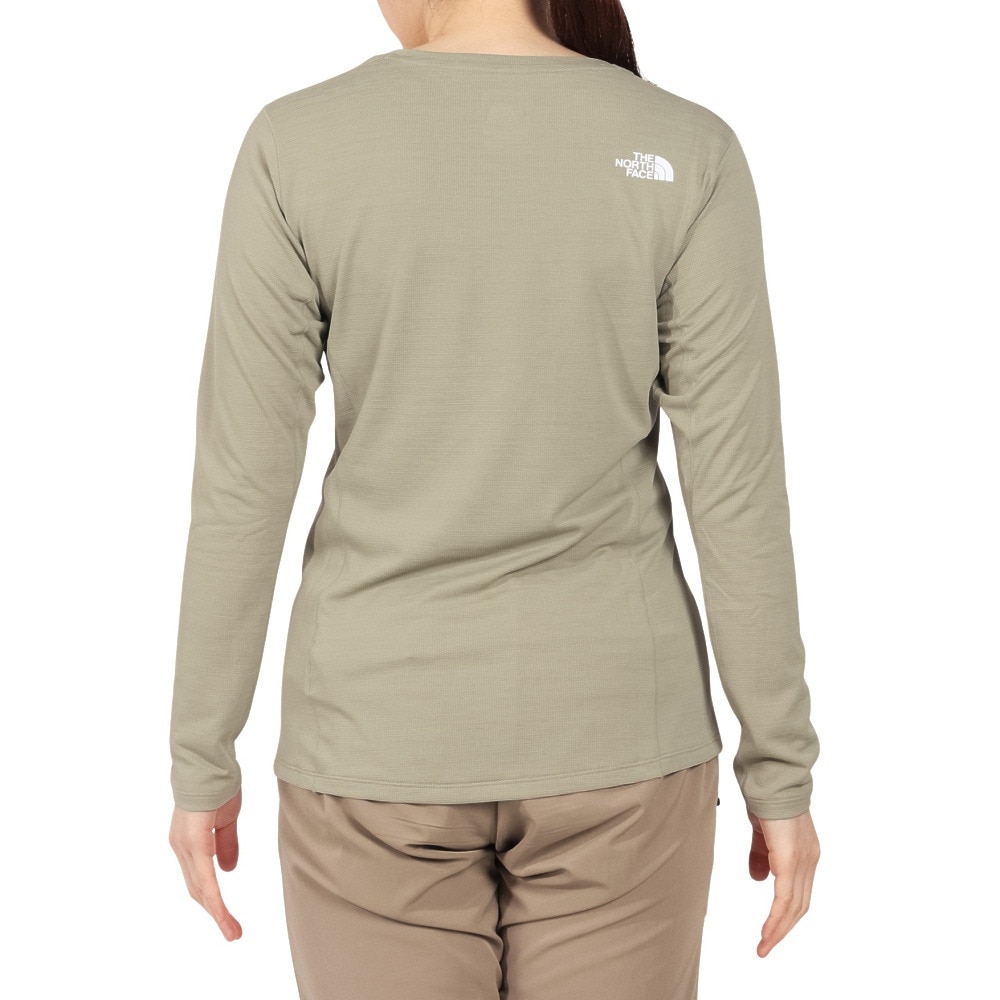 ザ・ノース・フェイス（THE NORTH FACE）（レディース）長袖Tシャツ ロンT フラッシュドライ 3Dクルー NTW12203 CL