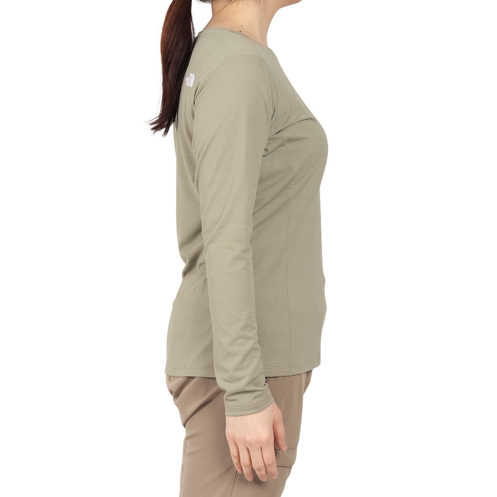 ザ・ノース・フェイス（THE NORTH FACE）（レディース）長袖Tシャツ ロンT フラッシュドライ 3Dクルー NTW12203 CL