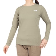 (レディース)長袖Tシャツ ロンT フラッシュドライ 3Dクルー NTW12203 CL