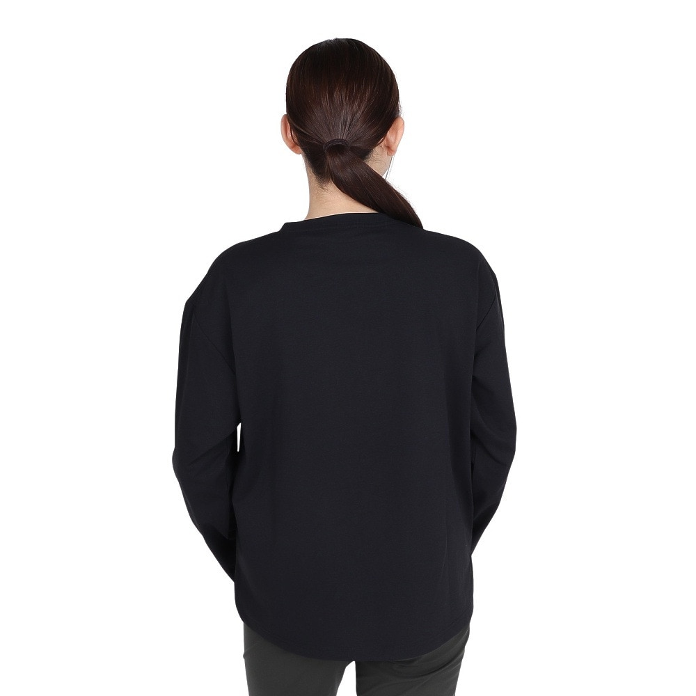 ホールアース（Whole Earth）（レディース）長袖 BEAR Tシャツ WE2TDZ53 BLK ブラック