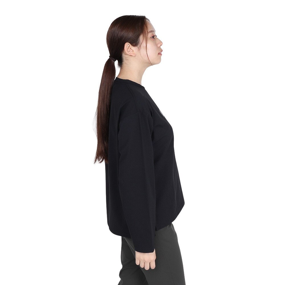 ホールアース（Whole Earth）（レディース）長袖 BEAR Tシャツ WE2TDZ53 BLK ブラック