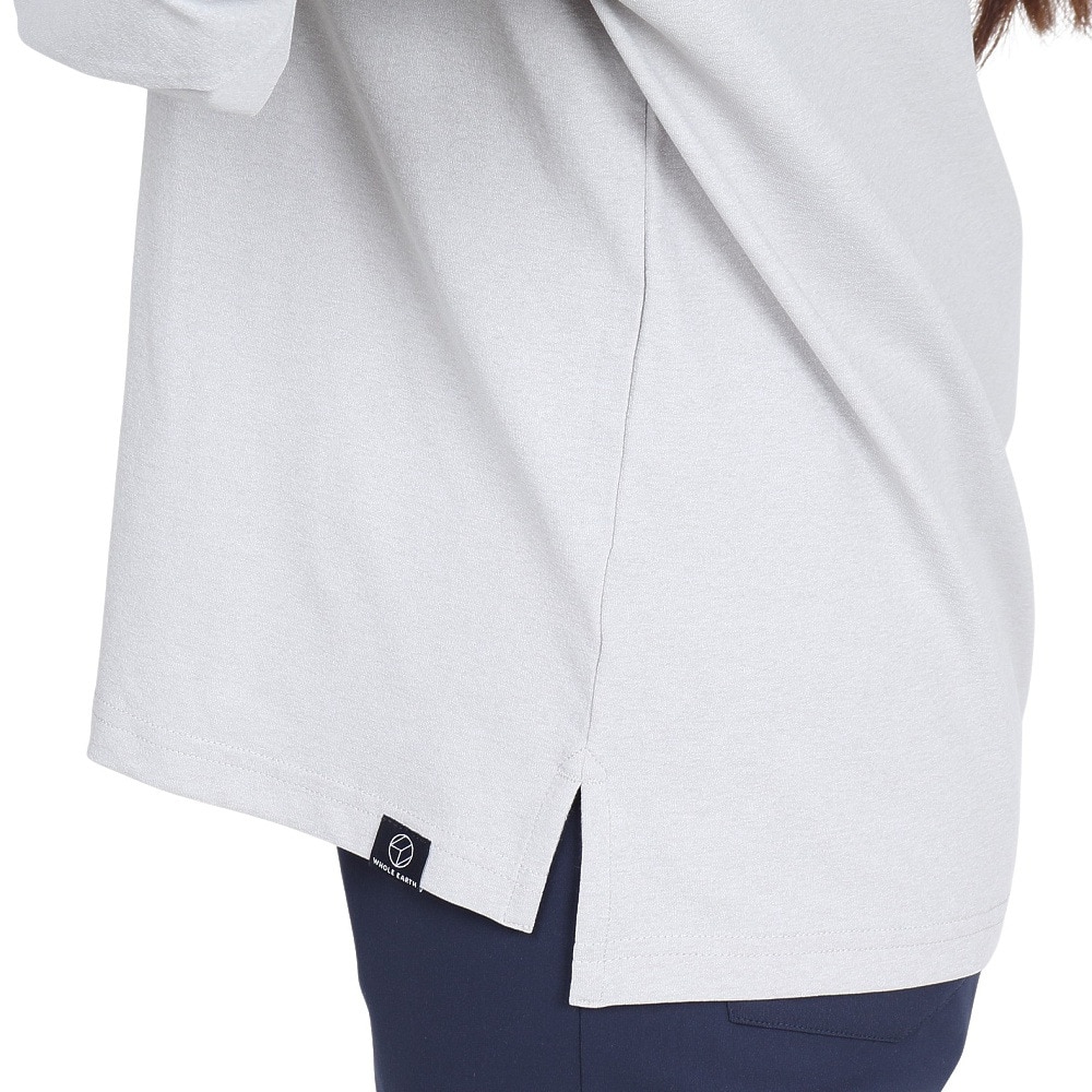 ホールアース（Whole Earth）（レディース）長袖 BEAR Tシャツ WE2TDZ53 GRY ライトグレー