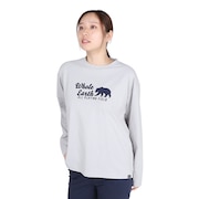 (レディース)長袖 BEAR Tシャツ WE2TDZ53 GRY ライトグレー
