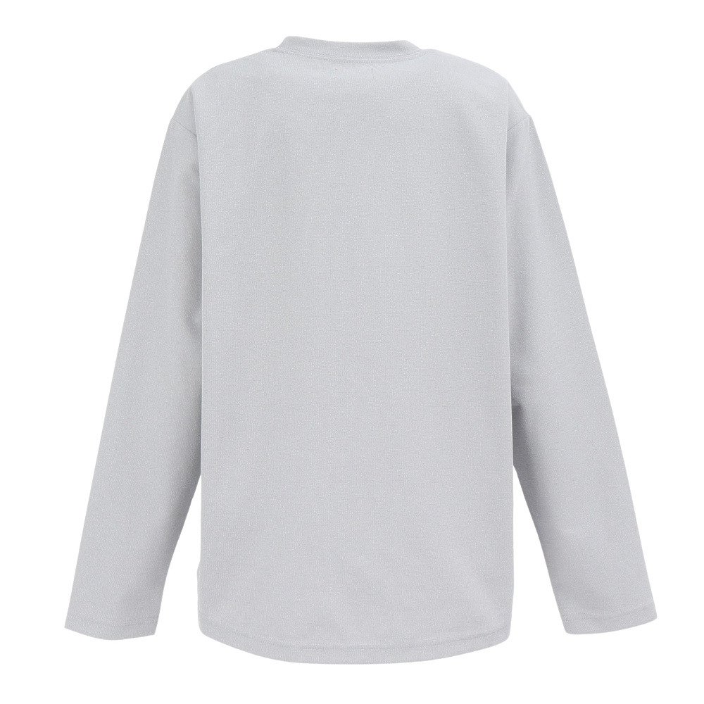 クリフメイヤー（KRIFF MAYER）（レディース）プリント長袖Tシャツ W2527849X:12:L/GRAY