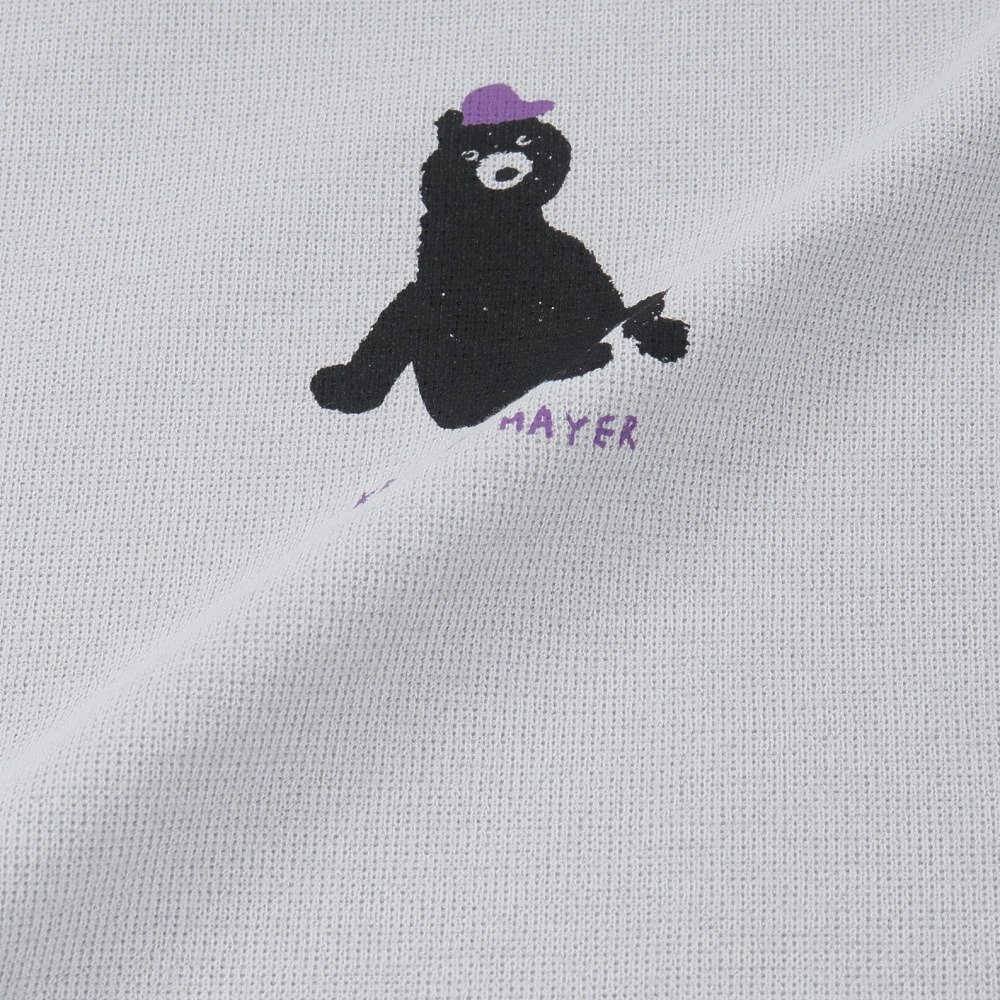クリフメイヤー（KRIFF MAYER）（レディース）プリント長袖Tシャツ W2527849X:12:L/GRAY