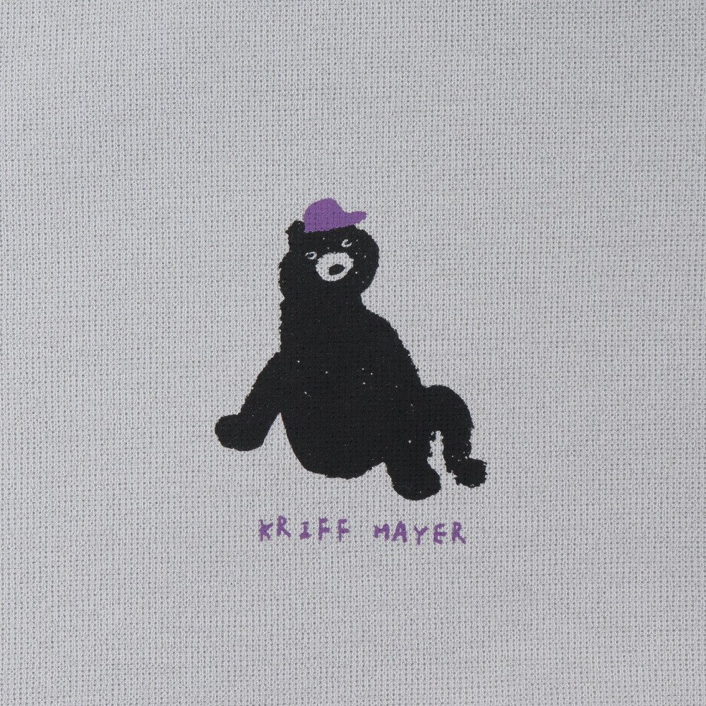 クリフメイヤー（KRIFF MAYER）（レディース）プリント長袖Tシャツ W2527849X:12:L/GRAY
