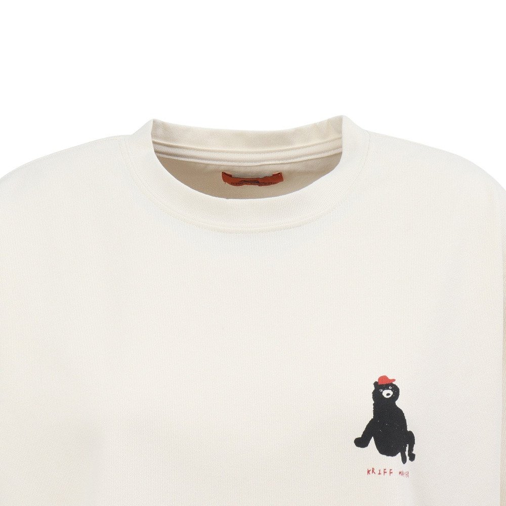 クリフメイヤー（KRIFF MAYER）（レディース）プリント長袖Tシャツ W2527849X:9:NATURAL