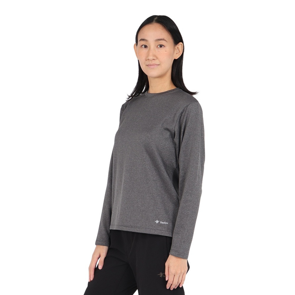 【ほぼ未使用】Flocky mesh long teeグレー ラメフライス刺繍ロングTシャツ(Tシャツ)｜トップス｜FRAY I.D（フレイ