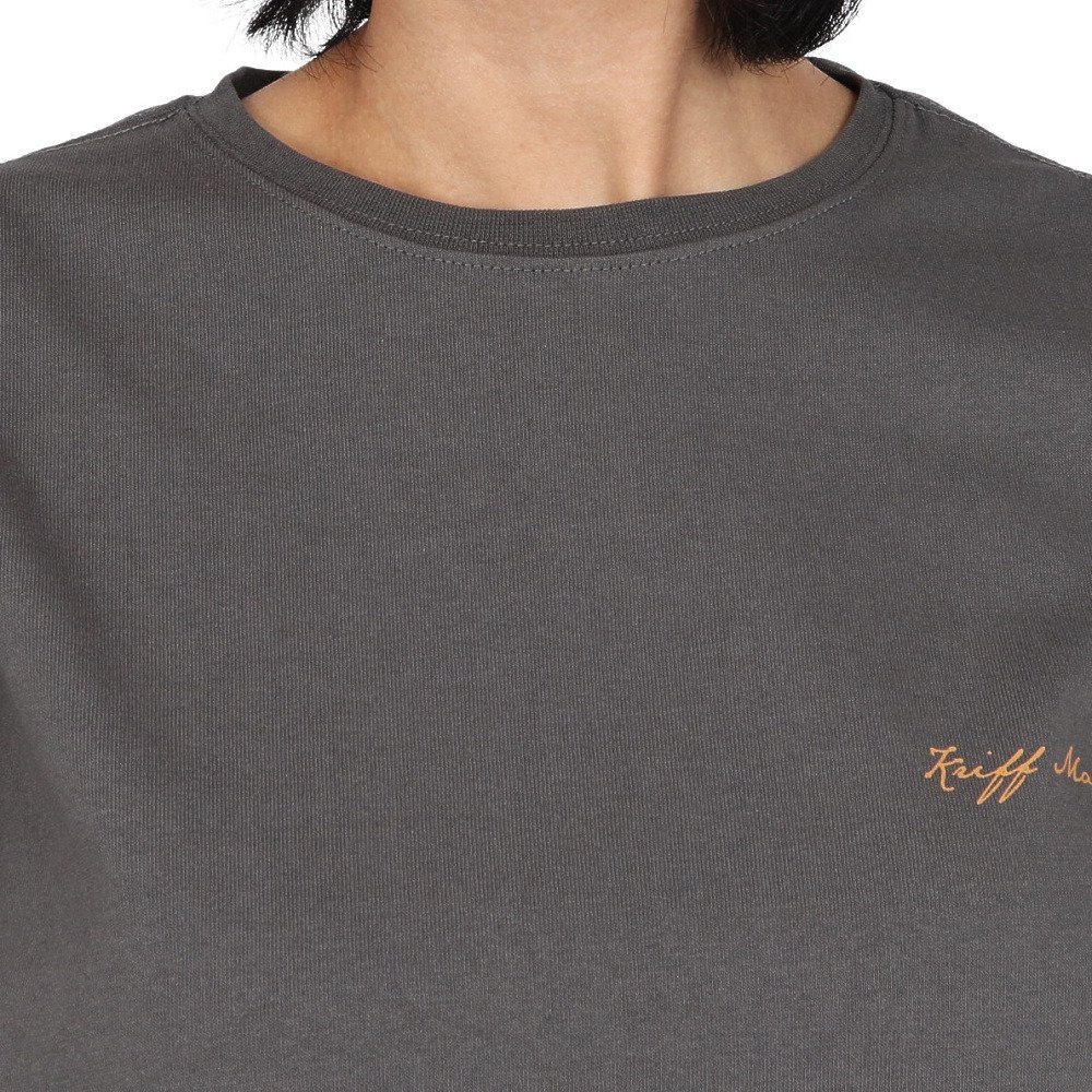 クリフメイヤー（KRIFF MAYER）（レディース）長袖Tシャツ ロンT プリントロングスリーブTシャツ 山 W2547848X:17:CHARCOAL