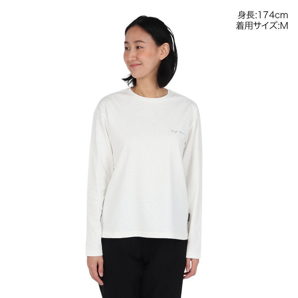 クリフメイヤー（KRIFF MAYER）（レディース）長袖Tシャツ ロンT プリントロングスリーブTシャツ 山 W2547848X:5:OFF