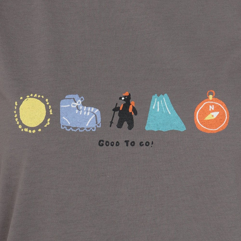 クリフメイヤー（KRIFF MAYER）（レディース）長袖Tシャツ ロンT プリントロングスリーブTシャツ クマ W2547849X:17:CHARCOAL