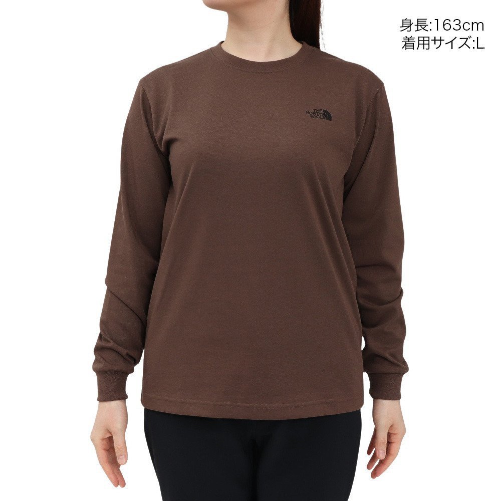 長袖Tシャツ バックスクエアロゴ NTW32442 SK 2