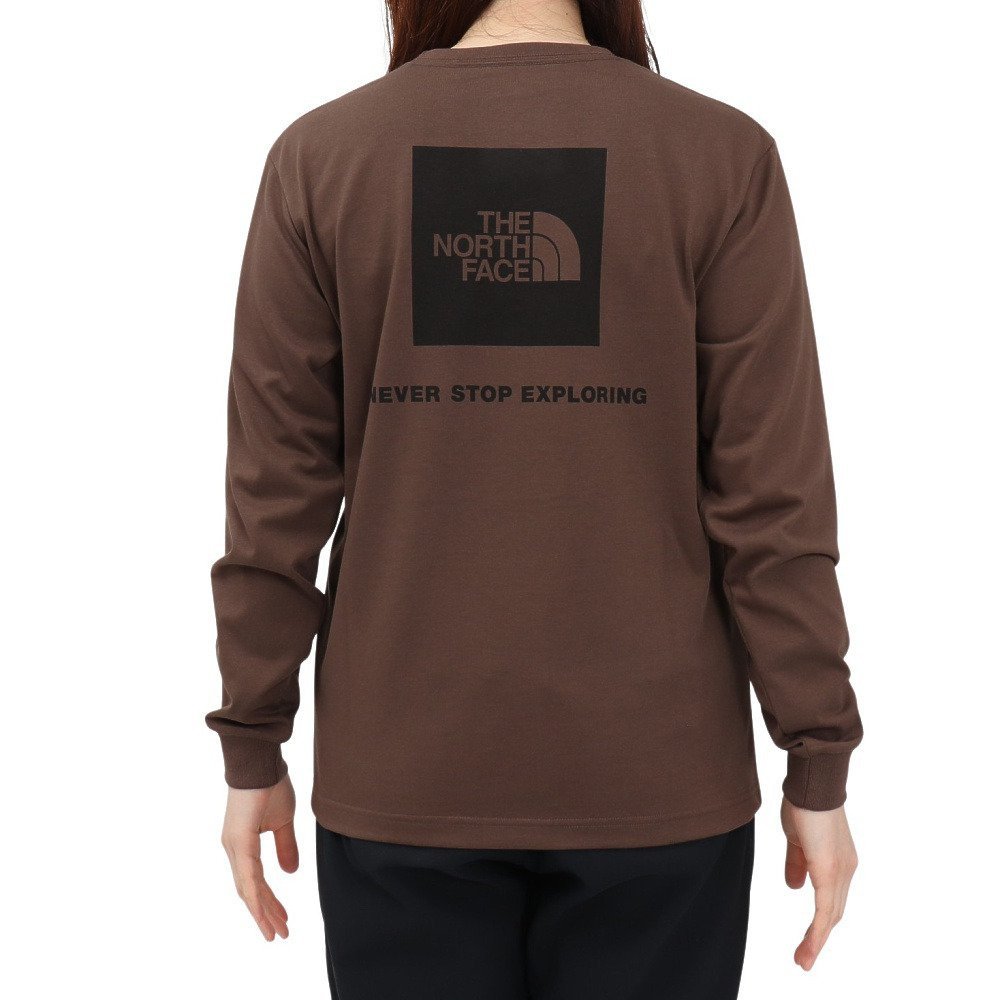 長袖Tシャツ バックスクエアロゴ NTW32442 SK 4