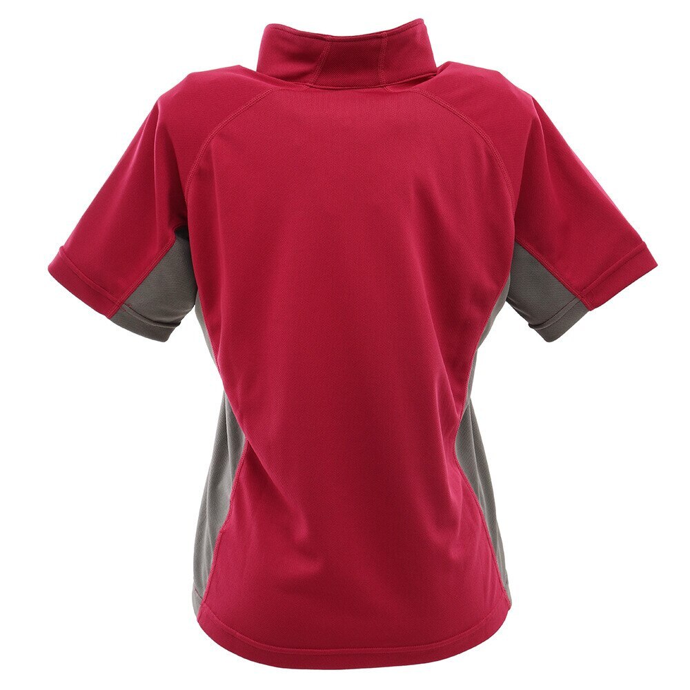 ホールアース｜ホールアース（Whole Earth）（レディース）半袖Tシャツ 撥水 ショートスリーブ ハーフジップ WEEDAC07 ROS ローズ  スポーツ用品はスーパースポーツゼビオ