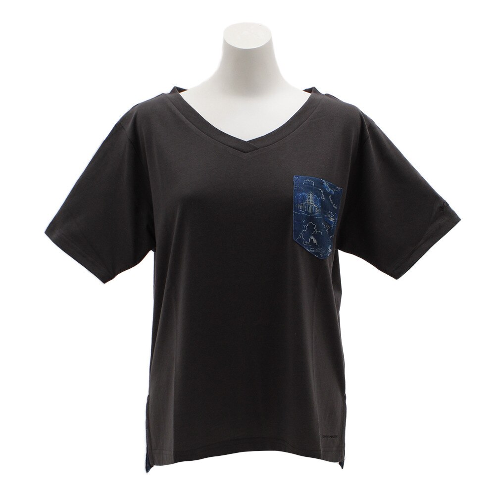  【多少の傷汚れありの為大奉仕】YELLOW BLUFF tシャツ 半袖 PL3215 011 チャコールグレー 胸ポケット
