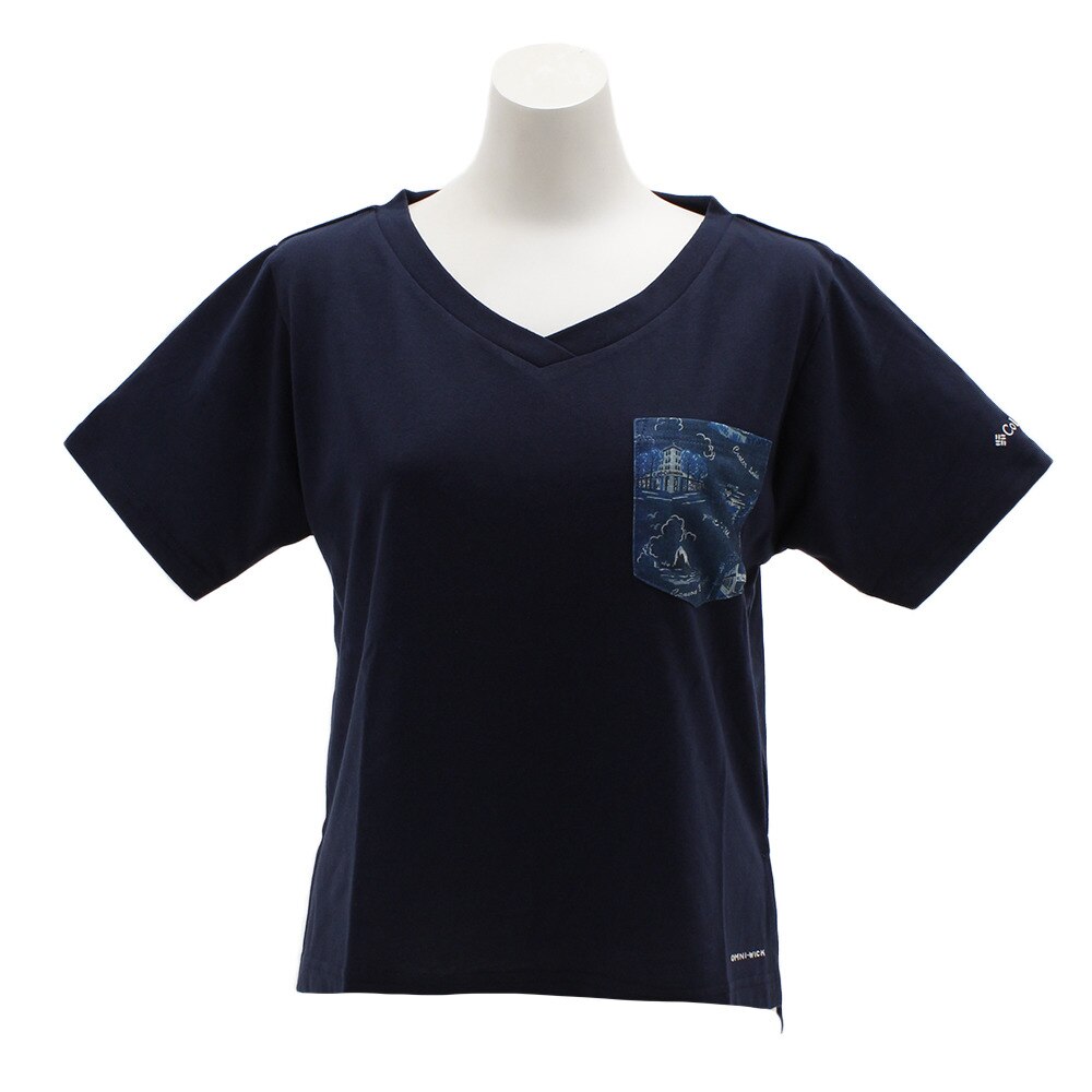  【多少の傷汚れありの為大奉仕】YELLOW BLUFF 半袖Tシャツ PL3215 464 紺 ネイビー 胸ポケット