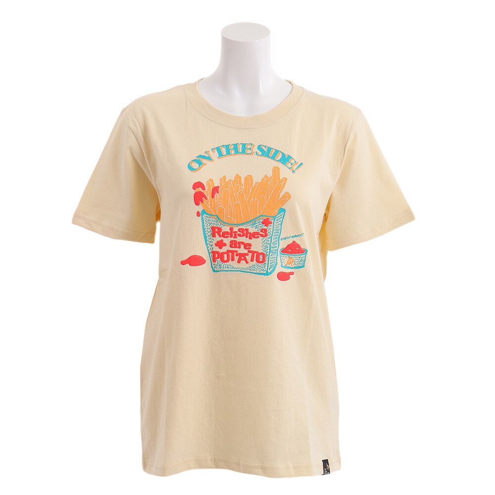  USAコットン天竺 プリント半袖Tシャツ POTATO 311919 NAT 