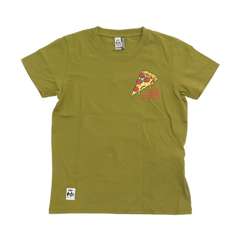 ＜エルブレス＞ Tシャツ ピザTシャツ CH11-1500 ArmyGreen画像