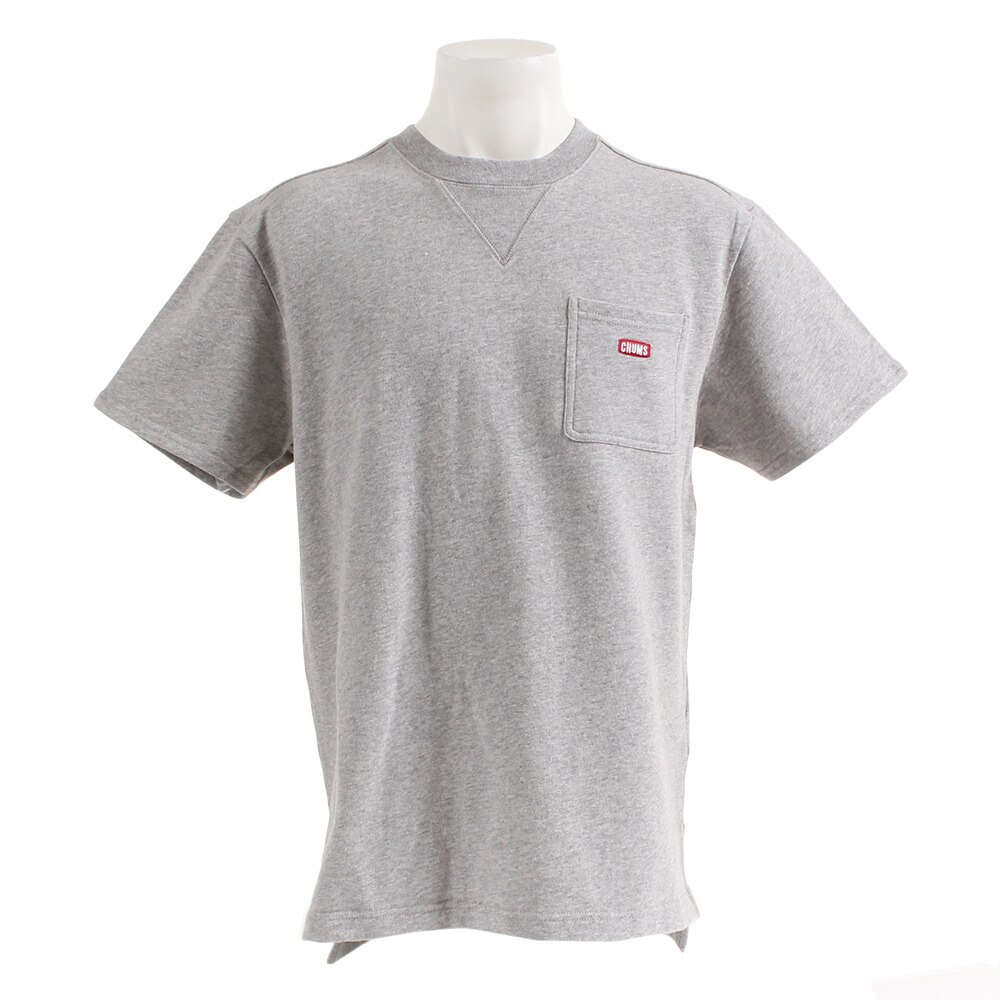 多少の傷汚れありの為大奉仕 Tシャツ 半袖 ショートスリーブレッドボートロゴクルートップ Ch00 11 H Gray チャムス エルブレス 多少の傷汚れありの為大奉仕 Tシャツ 半袖 ショートスリーブレッドボートロゴクルートップ Ch00 11 H Gray チャムス エルブレス