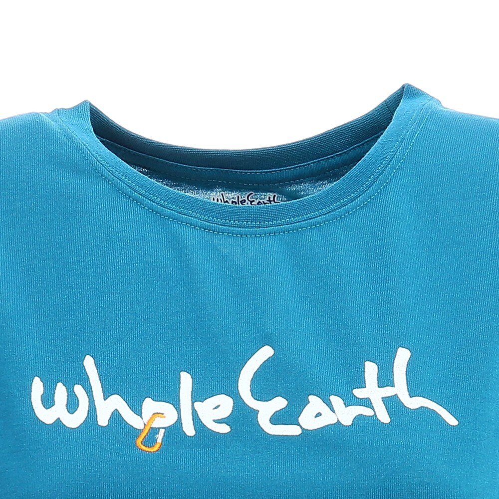 ホールアース（Whole Earth）（レディース）半袖Tシャツ カラビナロゴTシャツ WE2HHA26 TQZ ターコイズ アウトドア