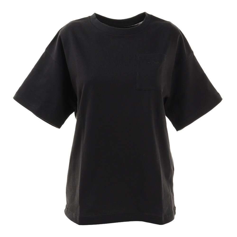 半袖Tシャツ ショートスリーブスモールロゴポケットティー NTW32102X K シンプル ワンポイント 胸ポケット 