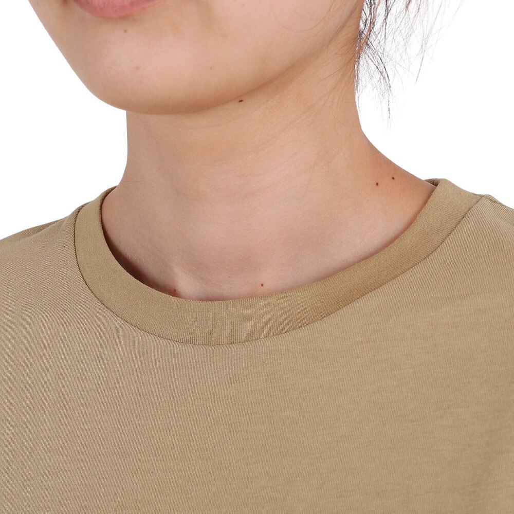 ノースフェイス（THE NORTH FACE）（レディース）半袖Tシャツ スモールロゴポケットティー NTW32102X KT ベージュ