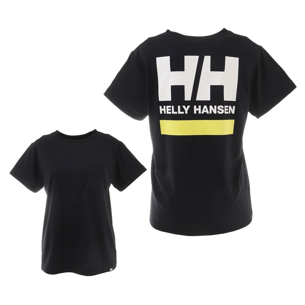  半袖Tシャツ ショートスリーブバックロゴTシャツ HOEV62002 K
