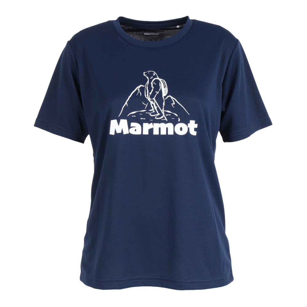 マーモット（Marmot）（レディース）半袖Tシャツ TOWRJA60XB DIN ネイビー