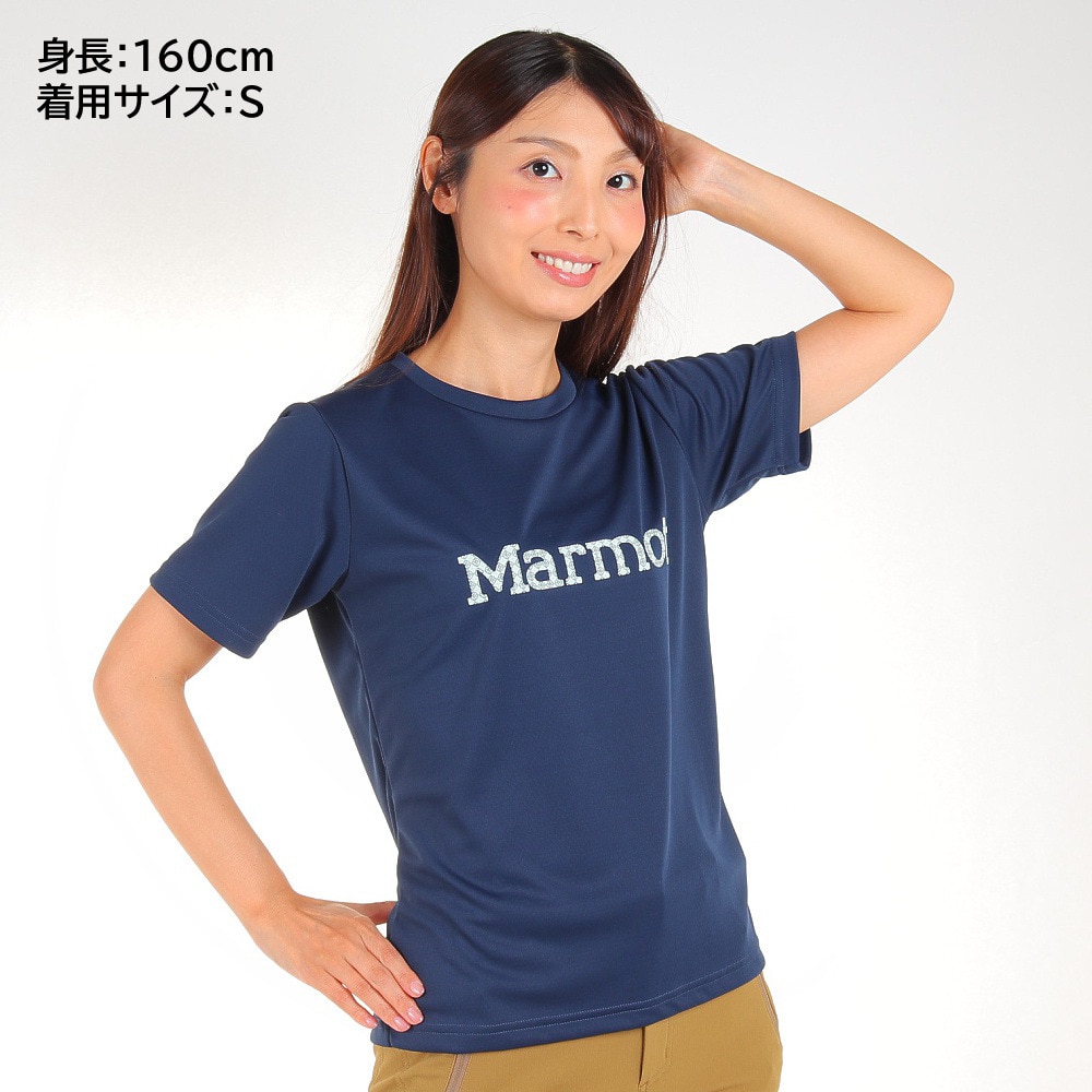 マーモット（Marmot）（レディース）半袖 Tシャツ TOWRJA61XB DIN ネイビー 