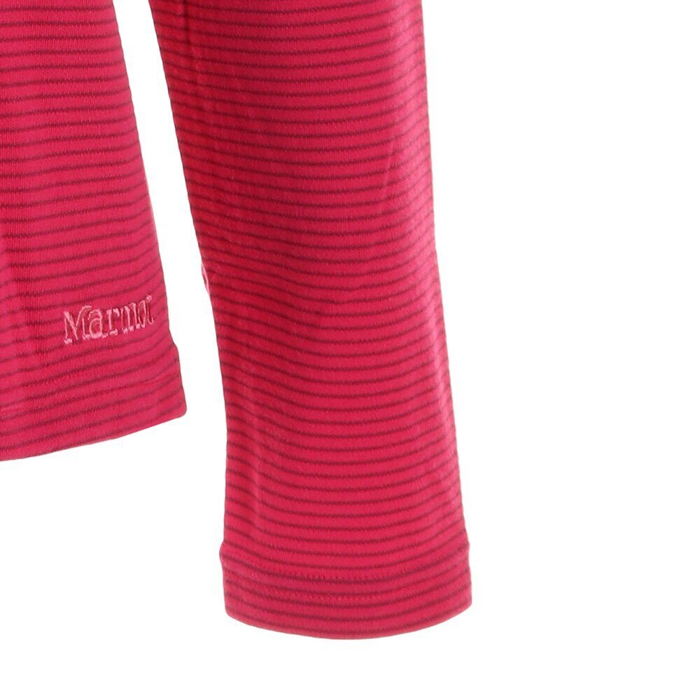 マーモット（Marmot）（レディース）長袖Tシャツ ロンT ヒートナビ ボーダー長袖クルー TOWQJB50 WRS レッド