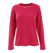 マーモット（Marmot）（レディース）長袖Tシャツ ロンT ヒートナビ ボーダー長袖クルー TOWQJB50 WRS レッド