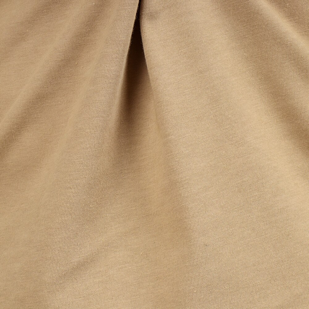 ノースフェイス（THE NORTH FACE）（レディース）半袖Tシャツ シンプルロゴポケットティー NTW32102X KK ベージュ×ブラック