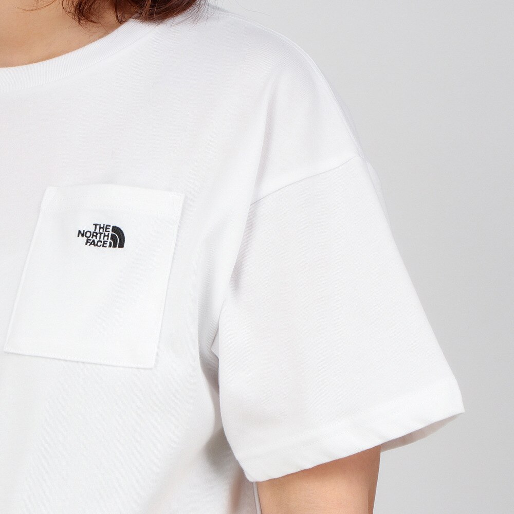 ノースフェイス｜シンプルロゴポケットティー ホワイト NTW32102X WK 半袖Tシャツ トップス アウトドア カジュアル -  アウトドア・キャンプ用品はエルブレス