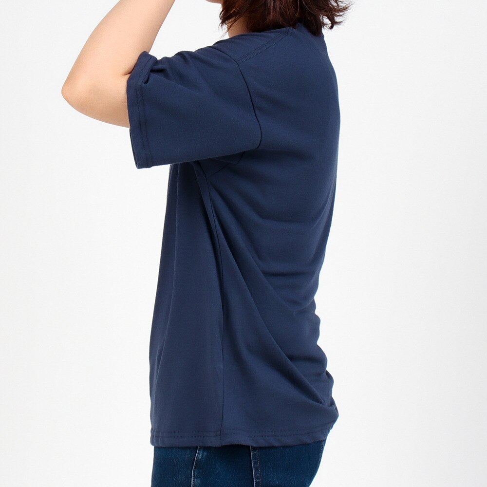 ノースフェイス（THE NORTH FACE）（レディース）半袖Tシャツ ファインアルパイン イクイップメントティー NTW32201X CM ネイビー