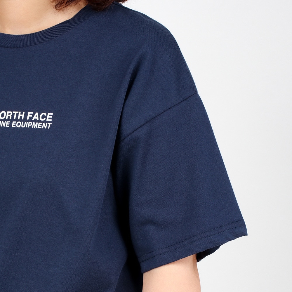 ノースフェイス（THE NORTH FACE）（レディース）半袖Tシャツ ファインアルパイン イクイップメントティー NTW32201X CM ネイビー