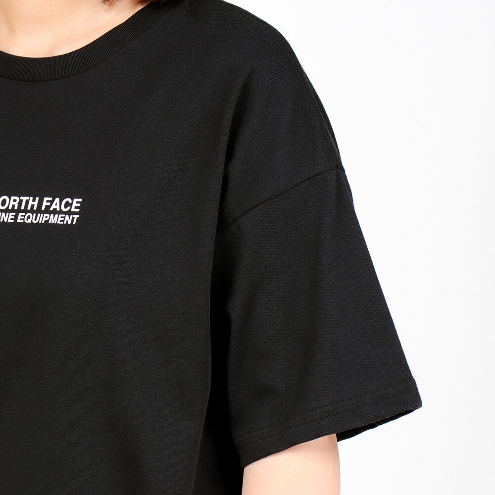 ノースフェイス（THE NORTH FACE）（レディース）半袖Tシャツ ファインアルパイン イクイップメントティー NTW32201X K ブラック