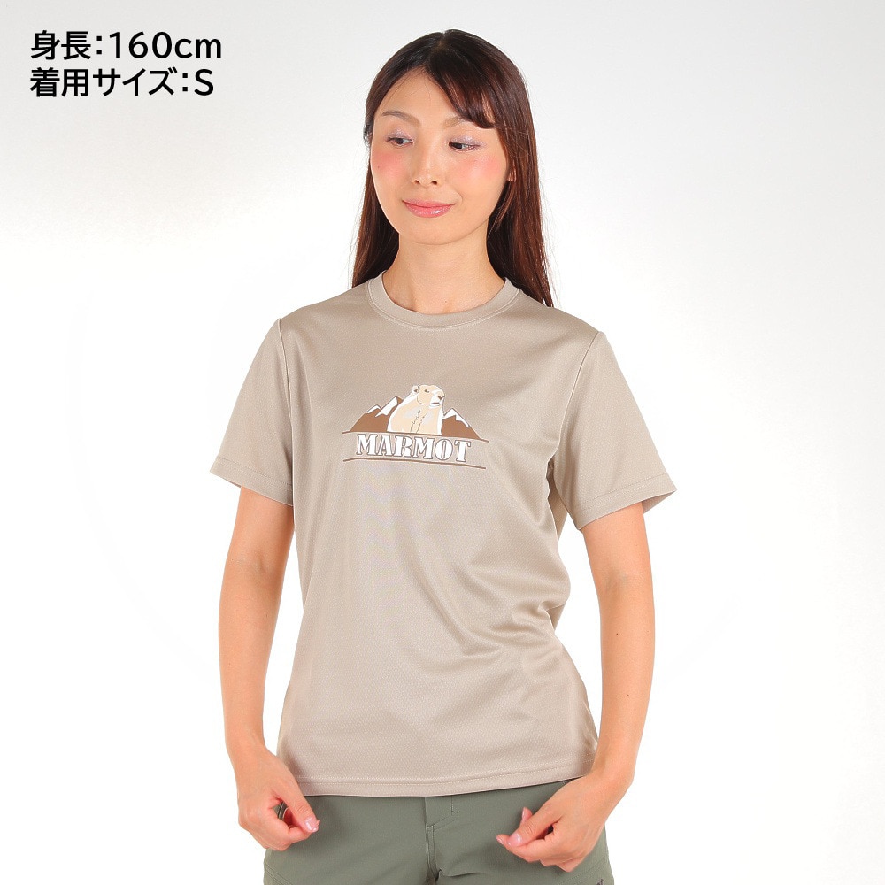 マーモット（Marmot）（レディース）半袖 Tシャツ TOWTJA90XB CNO チノ