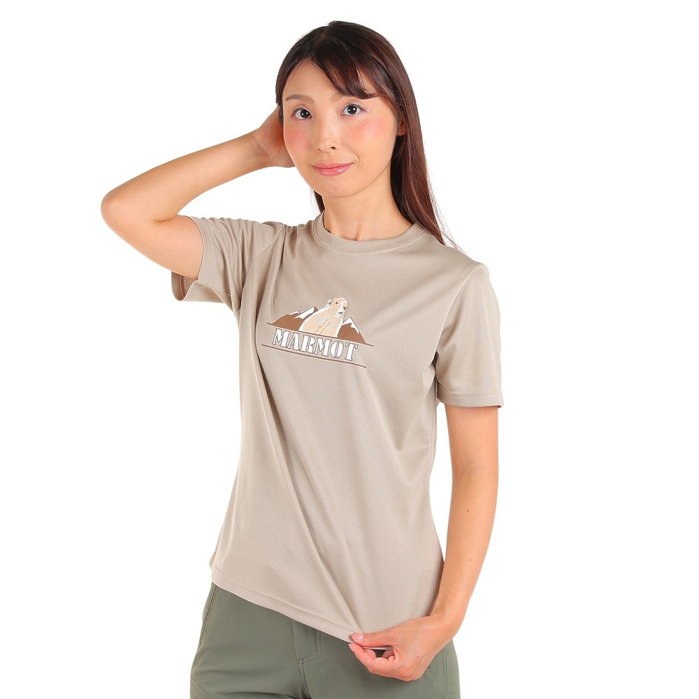 マーモット（Marmot）（レディース）半袖 Tシャツ TOWTJA90XB CNO チノ