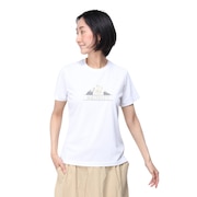 マーモット(Marmot)(レディース)半袖Tシャツ ホワイト TOWTJA90XB アニマル プリントティーシャツ トップス カジュアル アウトドア スポーツ ハイキング