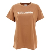 コロンビア（Columbia）（レディース）半袖Tシャツ ヤハラフォレスト ショートスリーブ PL3837 286 キャメル UVカット 速乾 キャンプ トレッキング アウトドア