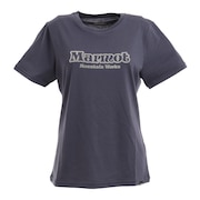 マーモット（Marmot）（レディース）半袖Tシャツ レトロロゴハーフスリーブクルー TOWQJA57 INK インク ネイビー