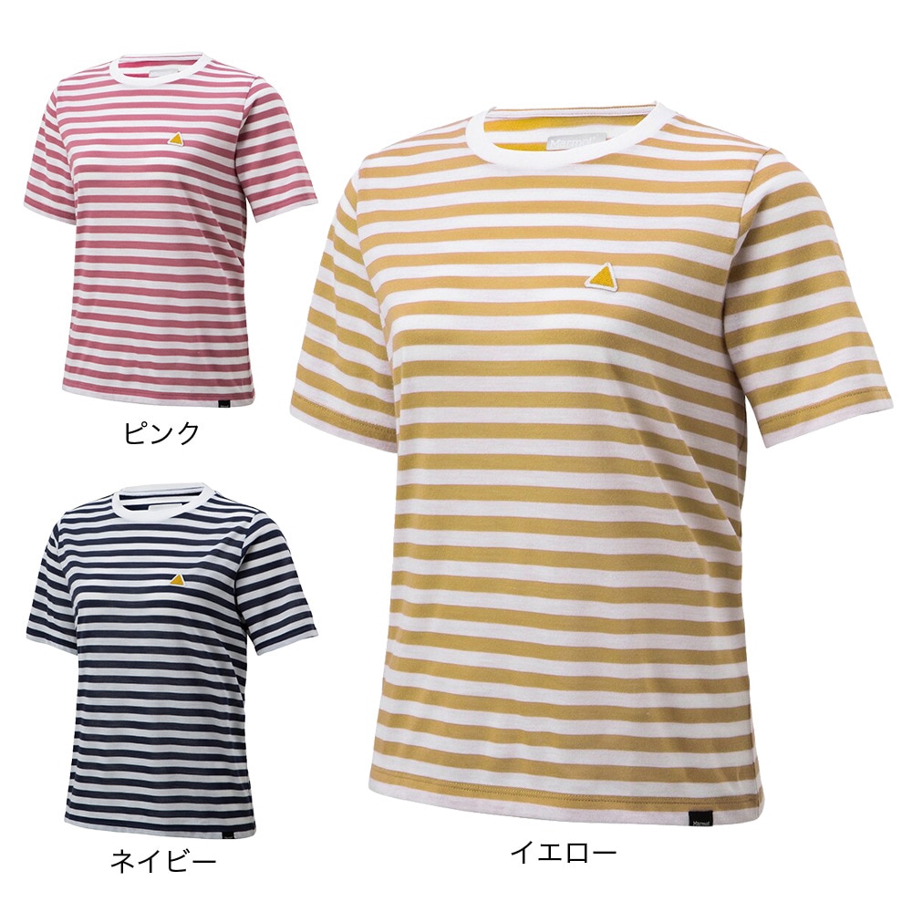 マーモット（Marmot）（レディース）半袖Tシャツ ウィメンズボーダーハーフスリーブティー TOWRJA44YY SNV