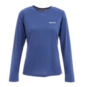 マーモット（Marmot）（レディース）長袖Tシャツ ロンT Ascent ロングスリーブ Tシャツ TOWRJB40 HEM ネイビー