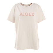 エーグル（AIGLE）（レディース）半袖Tシャツ 吸水速乾 AIGLE ロゴ半袖Tシャツ ZTFQ591-004