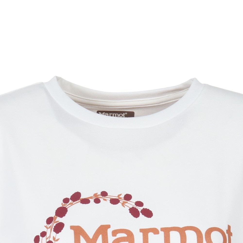 マーモット（Marmot）（レディース）半袖Tシャツ バーネットロゴハーフスリーブクルー TOWQJA53 FWH ホワイト