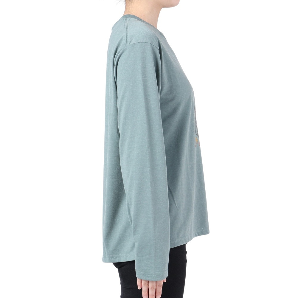 マーモット（Marmot）（レディース）UPF50+ 吸水速乾 ミール クルー 長袖Tシャツ TOWUJB53YY RIS ブルーグレー