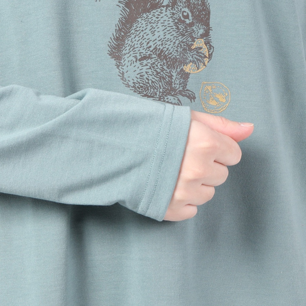 マーモット（Marmot）（レディース）UPF50+ 吸水速乾 ミール クルー 長袖Tシャツ TOWUJB53YY RIS ブルーグレー